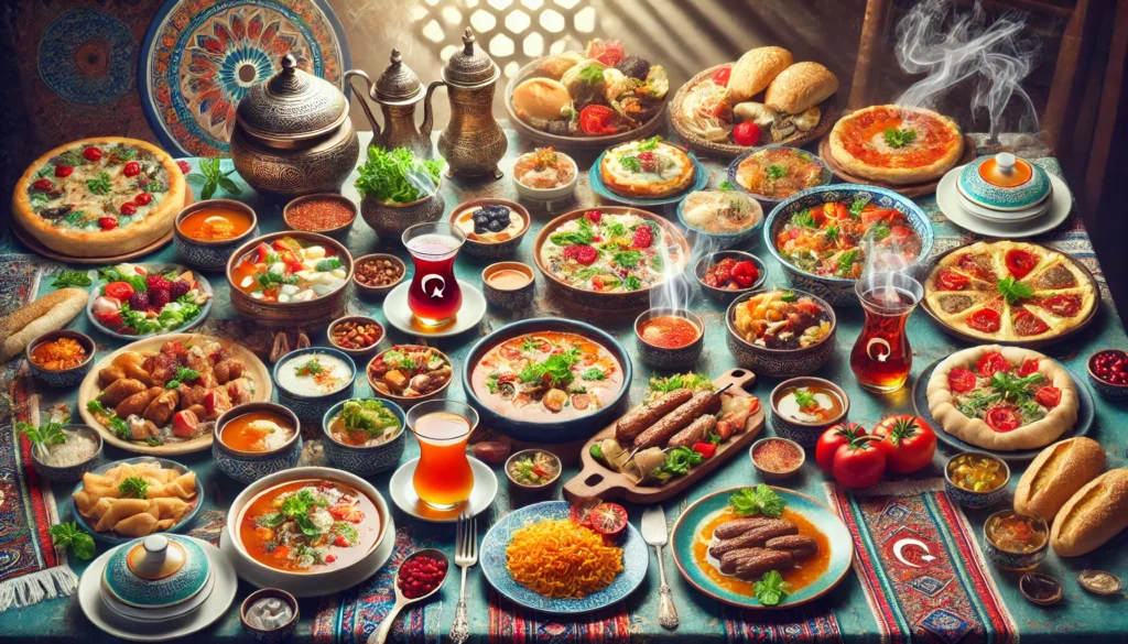 Fatma Sultan Restaurant’ta geleneksel Türk mutfağı lezzetleri ve zengin kahvaltı seçenekleri, Muratpaşa/Antalya’da şık bir sunumla servis ediliyor.
