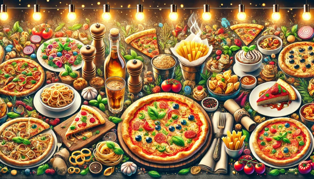 Grande Gusto’da taş fırında pişirilen lezzetli pizzalar ve taze makarnalar, Muratpaşa/Antalya’da modern bir atmosferde servis ediliyor.